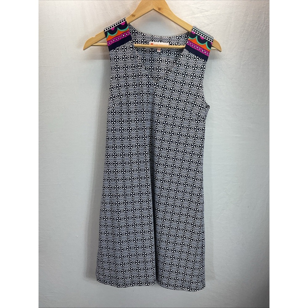 Jude Connally sz S Dress Blue Geometric colorful Sleeveless performance